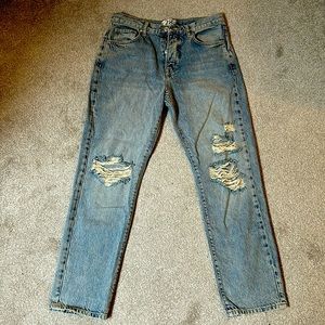 FREE PEOPLE distressed boyfriend jeans